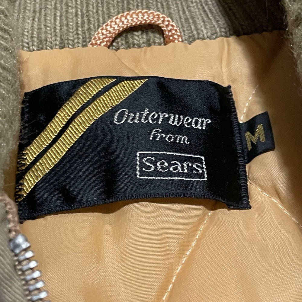 Vintage 70s/80s Sears Outerwear Pharaoh Jacket Beige Khaki Tan Men's Size Medium - Picture 3 of 9